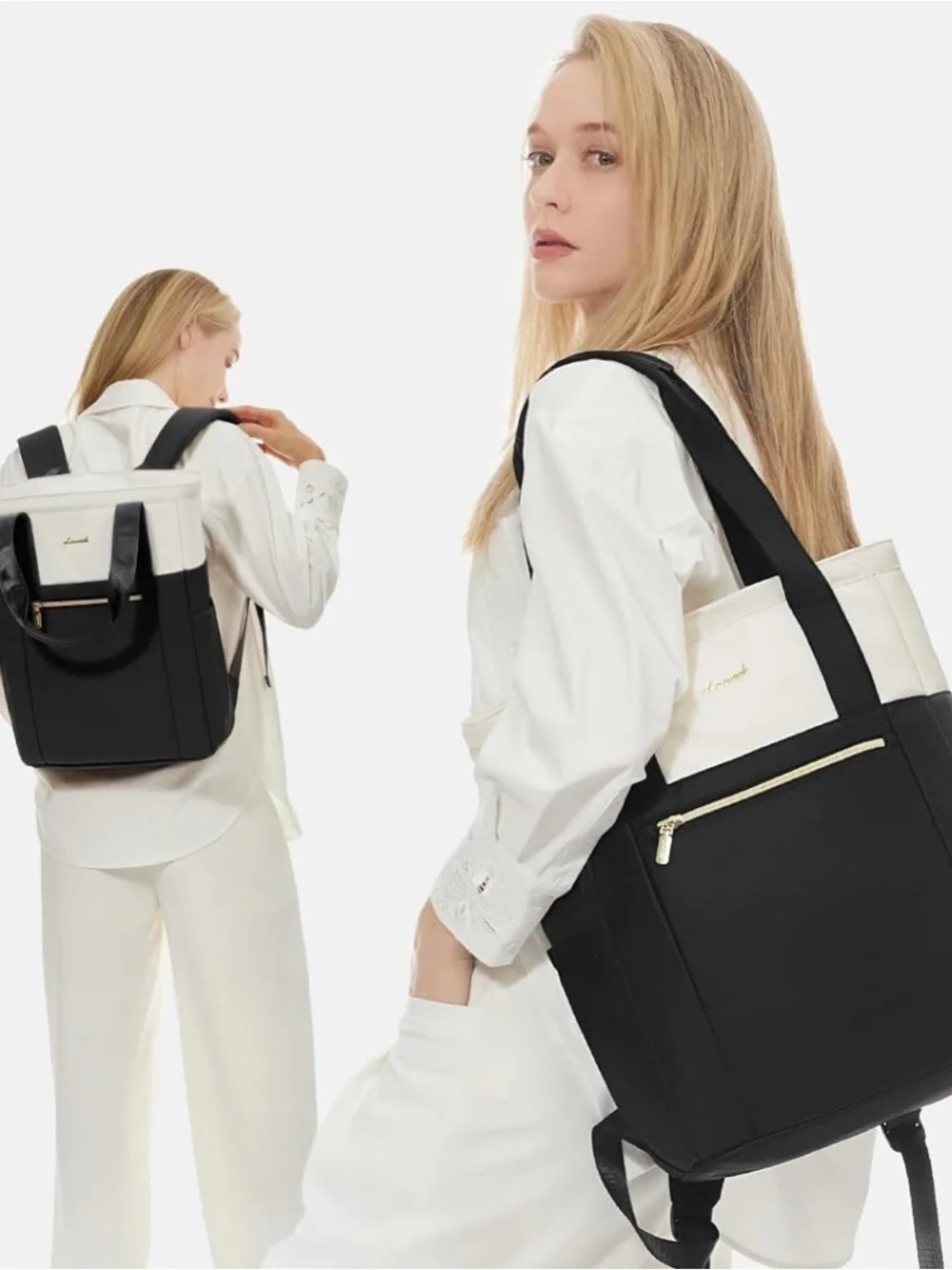LOVEVOOK Laptop Backpack for Women, 17.3’’ Laptop Bag for Women Tote Bag Convert